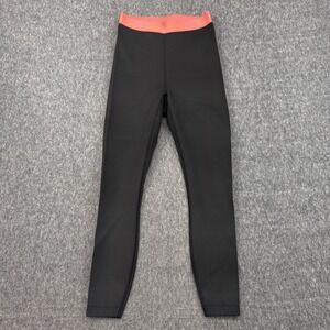 Outdoor Voices TechSweat Leggings Womens S Black Coral Pink High Rise Activewear